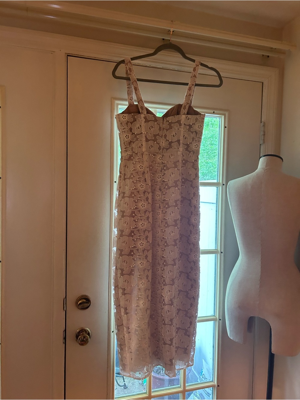 Hutch Anthropologie Sz 4 Ivory lace corset midi dress. Party, special occasion. - Picture 8 of 14